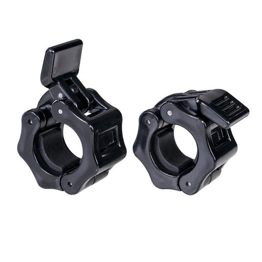 Pro HexLock Barbell Collars 50mm – Black (2-Pack)